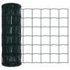 vidaXL Cl&ocirc;ture avec poteau Vert 0,4 x 10 m Acier et PVC