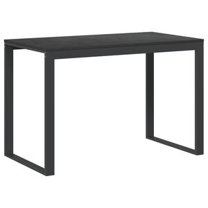 vidaXL Bureau d'ordinateur Noir 110x60x73 cm Bois d&rsquo;ing&eacute;nierie