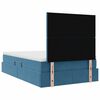 vidaXL Lit avec rangement et LED avec LED Bleu 120 x 190 cm Velours