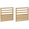 vidaXL Module d'accoudoirs 2 pcs Blanc 79 x 4 x 73 cm