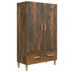 vidaXL Buffet haut Ch&ecirc;ne fum&eacute; 70x31x115 cm Bois d'ing&eacute;nierie
