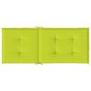 vidaXL Chaises de jardin inclinables et coussins lot de 6 bois teck