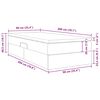 vidaXL Lit avec rangement et matelas Gris 90 x 200 cm Simili cuir