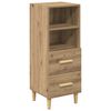 vidaXL Buffet ch&ecirc;ne artisanal 34 x 34,5 x 90 cm Bois d'ing&eacute;nierie