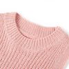 Gilet pull-over tricot&eacute; pour enfants rose clair 140