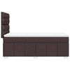 vidaXL Sommier &agrave; lattes de lit avec matelas Marron fonc&eacute; 90x190 cm