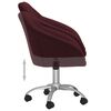 vidaXL Chaises pivotantes &agrave; manger lot de 6 violet tissu