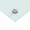 vidaXL Protection de cuisine Blanc 110 x 40 x 0,6 cm verre trempé