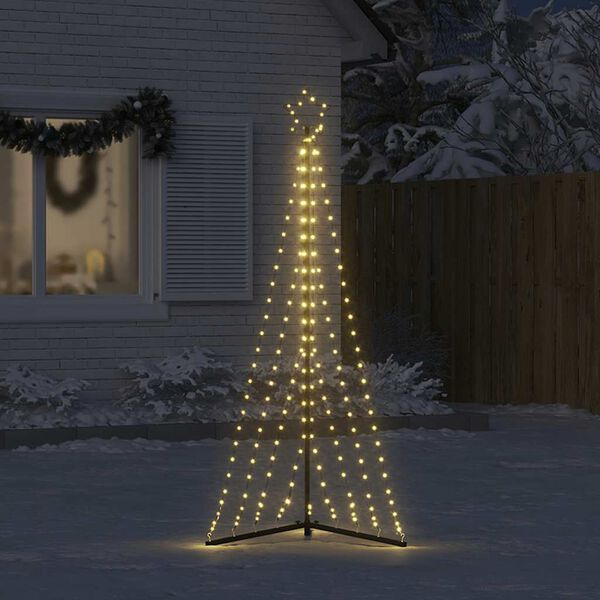 vidaXL Sapin de Noël à LED 339 LED blanc chaud 182 cm
