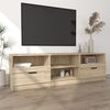 vidaXL Meuble TV Chêne sonoma 150x33,5x45 cm Bois d'ingénierie