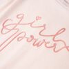T-shirt enfants avec manches &agrave; volants rose p&acirc;le 140