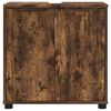 vidaXL Armoire de lavabo de salle de bain Ch&ecirc;ne fum&eacute; 60 x 30 x 60 cm