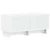 vidaXL Meuble TV Blanc Bois d'ing&eacute;nierie