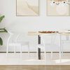 vidaXL Chaise de salle &agrave; manger 2 pcs Blanc et Blanc