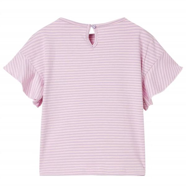 T-shirt enfants avec manches &agrave; volants lila 116