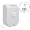 vidaXL R&eacute;servoir d'eau portable avec adaptateur 24 L gris