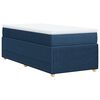 vidaXL Sommier &agrave; lattes de lit avec matelas Bleu 80x200 cm Tissu
