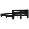 vidaXL Cadre de lit Ch&ecirc;ne noir 160 x 200 cm Bois d'ing&eacute;nierie