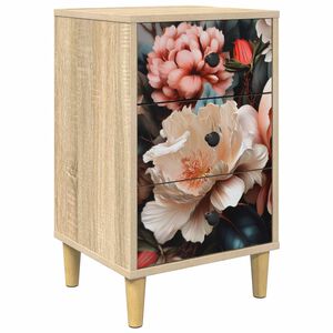 vidaXL Table de chevet BORNE Ch&ecirc;ne Sonoma 36 x 33 x 60 cm