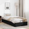 vidaXL Cadre de lit ottoman sans matelas noir 90x200 cm similicuir