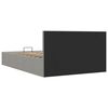 vidaXL Cadre de lit &agrave; rangement hydraulique sans matelas 140x200 cm