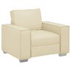 vidaXL Canap&eacute; Cr&egrave;me 99 x 80 x 84 cm tissu