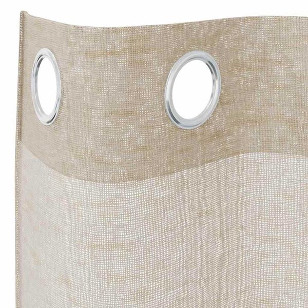 vidaXL Rideau en Voile 2 pcs Couleur sable 175 x 140 cm Polyester