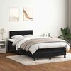 vidaXL Sommier &agrave; lattes de lit avec matelas noir 120x220 cm velours