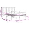 vidaXL Cadre de lit sans matelas 140x190 cm bois massif