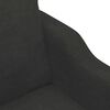 vidaXL Canap&eacute; &agrave; 2 places Noir 140 cm Tissu