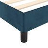 vidaXL Cadre de lit sans matelas bleu fonc&eacute; 100x200 cm velours