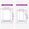 vidaXL Store enrouleur avec des rideaux Marron 150 x 160 cm Bambou
