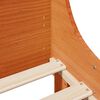 vidaXL Cadre de lit sans matelas cire marron 90x190 cm bois pin massif