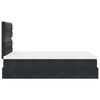 vidaXL Cadre de lit ottoman avec matelas noir 120x200 cm velours