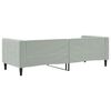 vidaXL Lit de repos sans matelas gris clair 80x200 cm velours