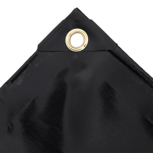 vidaXL B&acirc;che de protection 650 g/m&sup2; 1,5x6 m Noir