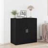 vidaXL Buffet Ch&ecirc;ne noir 79 x 38 x 80 cm Bois d'ing&eacute;nierie