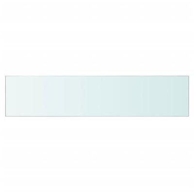 vidaXL Panneau pour étagère Verre transparent 60 x 12 cm