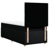 vidaXL Sommier &agrave; lattes de lit avec matelas Noir 100x200 cm Tissu