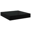 vidaXL Étagère murale flottante 4 pcs Noir brillant 23x23,5x3,8 cm MDF