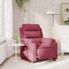 vidaXL Fauteuil inclinable massage &eacute;lectrique rouge bordeaux velours
