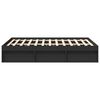 vidaXL Cadre de lit sans matelas noir 150x200 cm