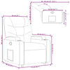 vidaXL Fauteuil inclinable Rouge bordeaux Similicuir