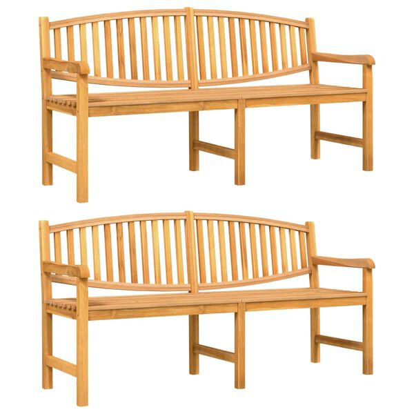 vidaXL Ensemble &agrave; manger de jardin 3 pcs Bois de teck massif