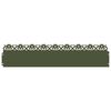 vidaXL Bordures de pelouse 30 pc 103 x 0,05 x 22 cm Acier Vert olive