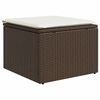vidaXL Salon de jardin 8 pcs avec coussins marron r&eacute;sine tress&eacute;e