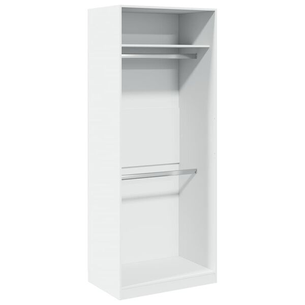 vidaXL Garde-robe blanc 80x50x200 cm bois d'ing&eacute;nierie