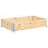 vidaXL Jardini&egrave;re sur&eacute;lev&eacute;e 50x100 cm Bois de pin solide