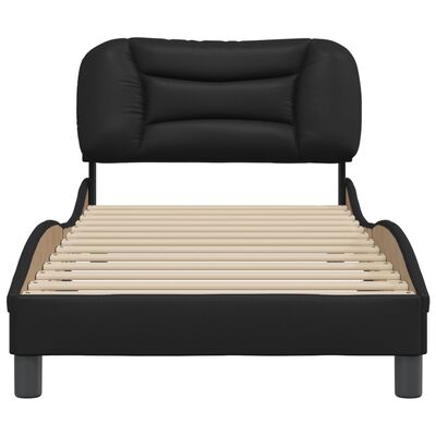 vidaXL Cadre de lit sans matelas noir 80x200 cm similicuir