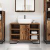 vidaXL Meuble de Lavabo de Salle de Bain Bois Ancien 91 x 35 x 60 cm